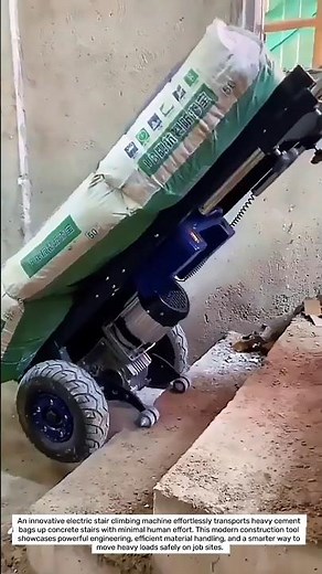 Smart Stair Climbing Machine Carrying Heavy Cement Bags
