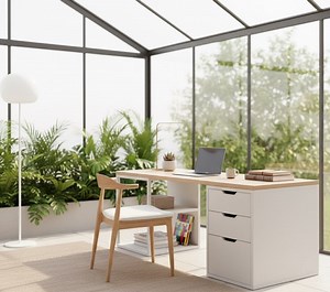 Modern Adjustable Standing Desk with Storage Drawers and Shelves – Height-Adjustable... | bol