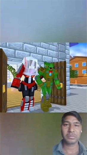 Machine Mike Waiting for His Buddy 🤖 | Minecraft Animation #shorts