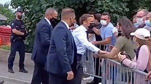 2 men arrested for assault after slapping French President Emmanuel Macron