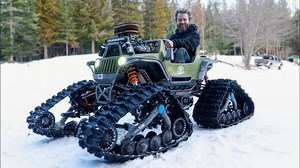 243K views · 3.5K reactions | 100HP 4x4 Power Wheels Gets Tracks! | Grind Hard Plumbing Co | Facebook