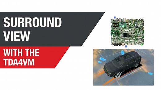 3D surround view camera demo with Cogent Embedded and TI TDA4VM processors | Video | TI.com