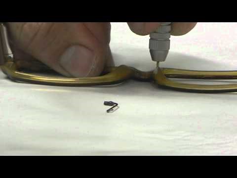 How to fix eyeglasses: Adjustable nose pad arms on plastic frames