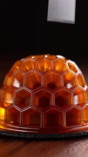 Honeycomb chocolate mousse cake ASMR