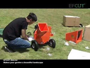 So easy to assemble an EFCUT C30 wood chipper (assembly guide / assembly instruction)