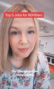Top 5 jobs for ADHDers #adhd #adhtips #adhdsupport #adhdawareness #adhdwomen | ADHD Mental health