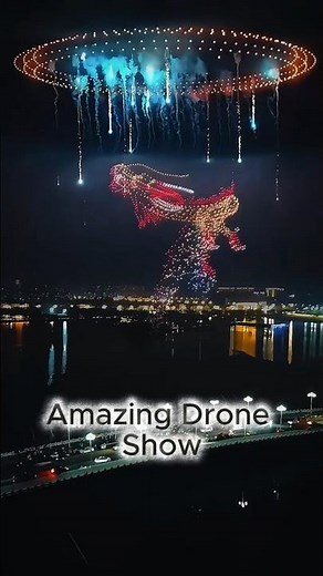 ✨ Unbelievable Drone Show Lights Up the Night Sky! ✨