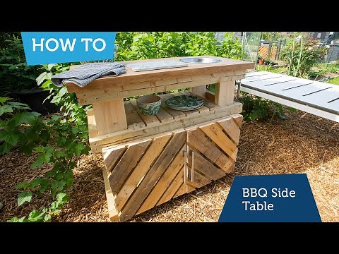 How to make a BBQ side table