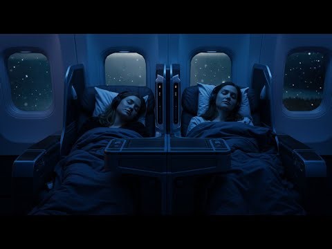Blizzard Flight White Noise – Relaxing Jet Engine Sounds from First Class Cabin for Deep Sleep