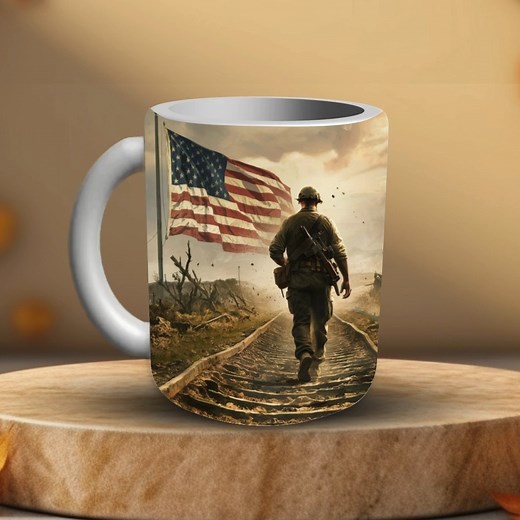 Veterans Day & Memorial Day gift. Whether you’re gifting a proud veteran, military family member, or simply showing your support, this mug makes a meaningful and heartfelt gift. ❤️🤍💙 🌐 Shop Now: www.etsy.com/shop/WelchsWreathShop #Veterans Mug, #Patriotic Cup, #Military #Coffee Mug, #USA Flag Mug, #Veteran Gift, #Hero Coffee Cup, #American Pride Mug, #Veterans Day Mug, #Military Family, #Army Navy Gift, #Freedom Mug, #USA Coffee Cup, #Handmade Mug | Robin Buzby Welch
