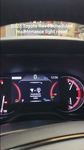 how to reset the scheduled maintenance light on a 2023 Toyota Rav4