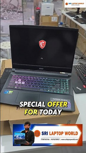 MSI Gaming Laptop i7 13th Gen 16GB DDR5 1TB SSD | Comment PRICE | Sri Laptop World