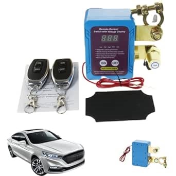 Amazon.com: Remote Control of Car Devices for Anti-Theft Safety, Upgrade Digital Display, Smart Voltage Battery Disconnect Switch, Smart Voltage Car Kill Switch, for Cars, Trucks, RVs, Boats (Blue,1PC)