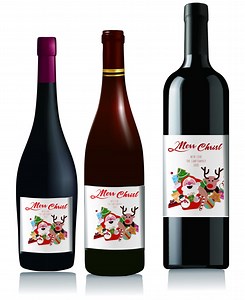 Custom Christmas Wine Labels Personalized Bottle Labelsphoto Wine Bottle Labels　custom Champagne Labels　christmas Party Favors Wine Labels ( - Etsy Canada