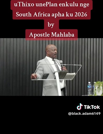 Apostle Mahlaba's Vision for South Africa 2026