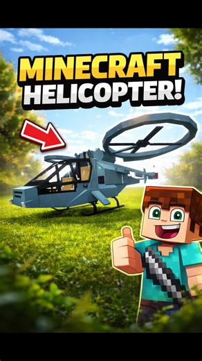 I Built the World's First Helicopter in Minecraft