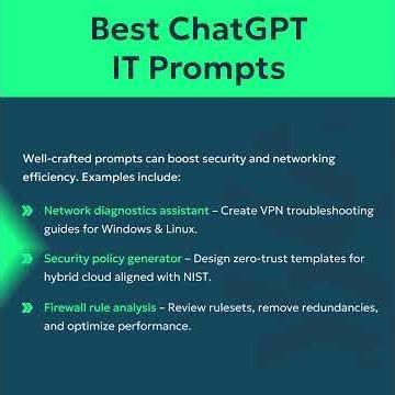 10 Best ChatGPT Prompts for IT Techs with Examples #ITPrompts #ChatGPTPrompts