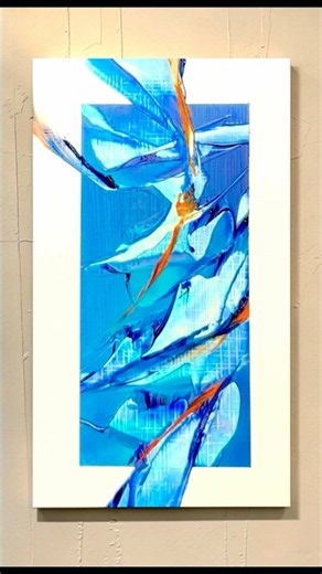 Abstrakte Kunst mit Color Shaper & Malmesser | Faszinierende Acryltechnik 💙✨