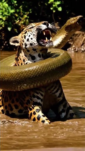 Jaguar vs Anaconda: The Ultimate Battle for Survival! 🐆🐍
