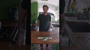 I transformed a bus into a tiny home kitchen!