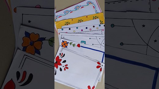 easy border design/project work designs/border design for projects/border design