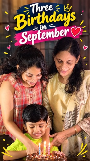 Three Birthdays in September 🥳