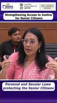 Disha | Personal and Secular Laws Protecting the Senioe Citizens