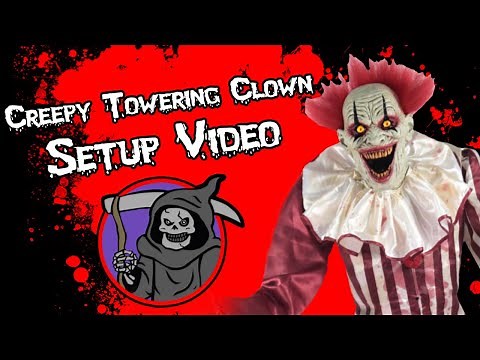 Creepy Towering Clown Instructional Setup Video - Spirit Halloween