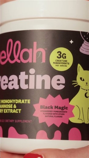 Magically grow your peach with Black Magic flavored creatine #wellah #halloween #creatine #gymtok