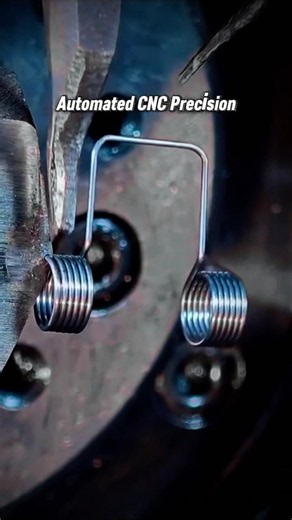 How Automated CNC Machines Make Perfect Micro Springs #machine #amazing #machinery #shorts