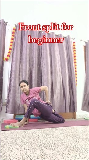 front split for beginners#flexibility #mobility #stretch