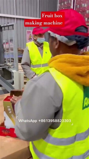 Fruit box making machine cardboard box, paper box making machine