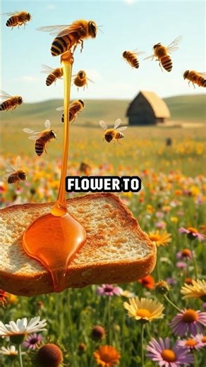 The Epic Journey of Honey: 12 Bees' Lifetime Work! 🐝🍯
