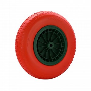 [Hot Item] Heavy-Duty Solid Rubber Polyurethane Foaming Flat Free PU Foam Cart Wheelbarrow Wheel