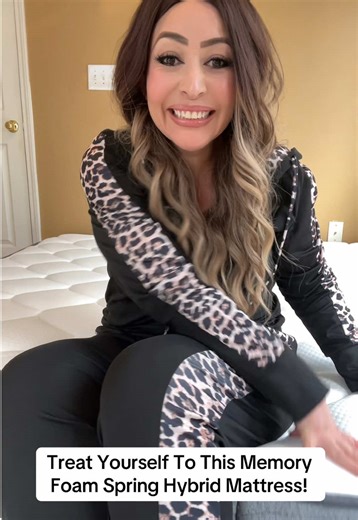 This Memory Foam Spring Hybrid Mattress will give you a more restful sleep with its Lumbar Support and Ergonomic Design! #mattress #kingsizebed ##memoryfoam #tiktokshop #tiktokmademebuyit