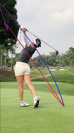Mesmerizing swing path✨ See how perfect Jeeno’s swing really is‼️ #lpga