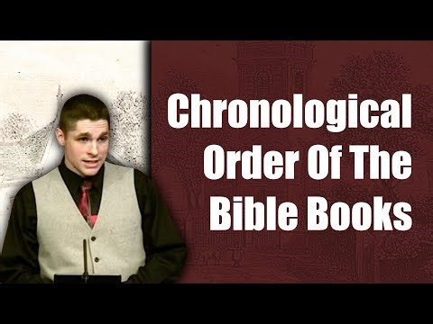 12 How Do I Use The Chronologial Chard Of Bible Books (Bible Reading)