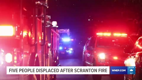 Five displaced after duplex fire in Scranton