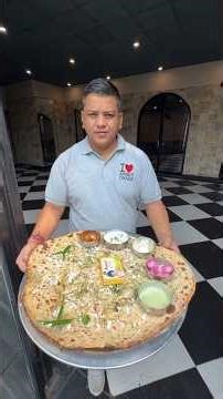 Itna Bada Aloo Paratha?! 😳🔥 Full Making Process #shorts #alooparatha #streetfoodindia #foodshorts