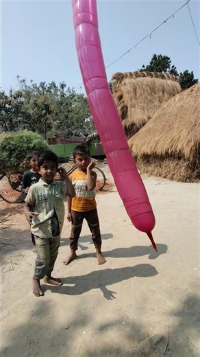 Rocket Balloon Catch Challenge | Who Can Catch the Flying Rocket Balloon First? Funny Game