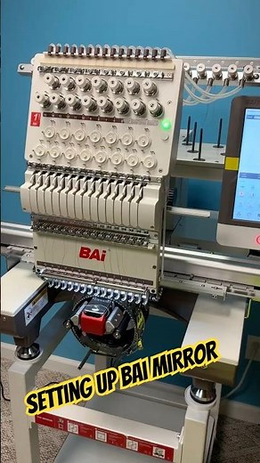 Setting up Bai Mirror Embroidery Machine