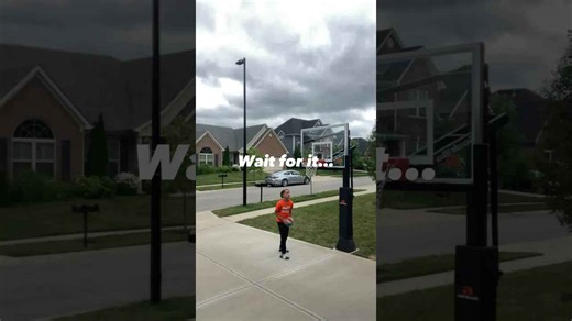 Kid Attempts Epic Basketball Dunk