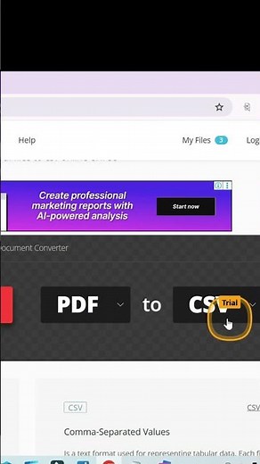 Convert pdf to csv file online free tool #pdfsolution