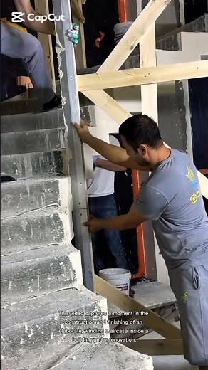 high skill level of renovation stairs frame work process technology #shortsfeed