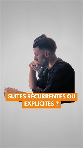 T’as déjà entendu ton prof dire : “cette suite est définie par récurrence…” et t’as fait semblant de capter ? 😅 T’inquiète, t’es pas seul 😏 👉 En 30 secondes, je t’explique LA différence entre une suite explicite et une suite récurrente. Alors dis-moi : tu l’avais enfin comprise celle-là ou pas encore ? 👇 #maths #lycee #prof #teacher | Fais ça, ça marche