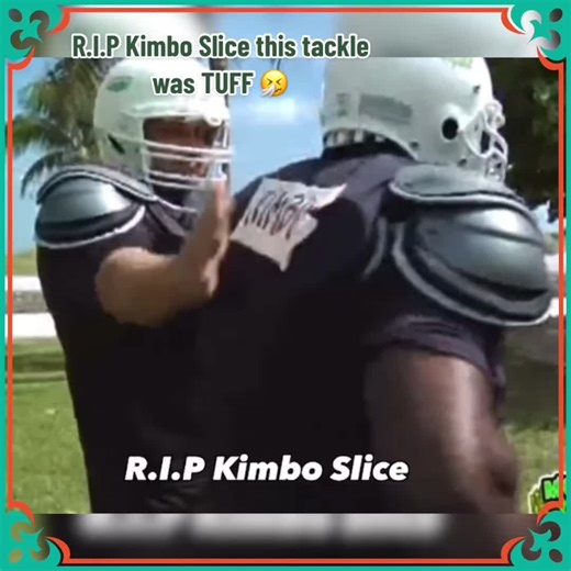 R.I.P Kimbo SLICE This tackle was crazy!! #foryoupage #fyp #sports #espn #hit #tackle #funny #fight