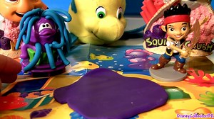 Play Doh Ocean Animals Finding Nemo Shark Bruce Playdough Octopus Disney The Little Mermaid Flounder | Fun Toyz Collector