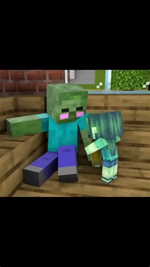 baby zombie and baby girl sad story #shortvideo #minecraft #minecraftanimation#sadstory