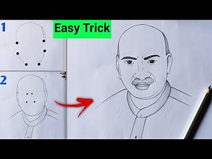 K Kamarajar drawing / How to draw Kamarajar / Kumaraswami kamarajar drawing
