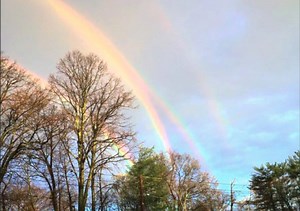 321K views · 6.5K shares | At first we thought this quadruple rainbow picture was fake, but then we were blown away. For more amazing weather stories, check out the AMHQ with Sam Champion page on Facebook. | The Weather Channel | Facebook